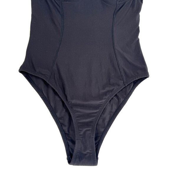 We Are HAH Eyes On Top‎ Black Bodysuit M Free People Underwire Adjustable Straps - Picture 4 of 14